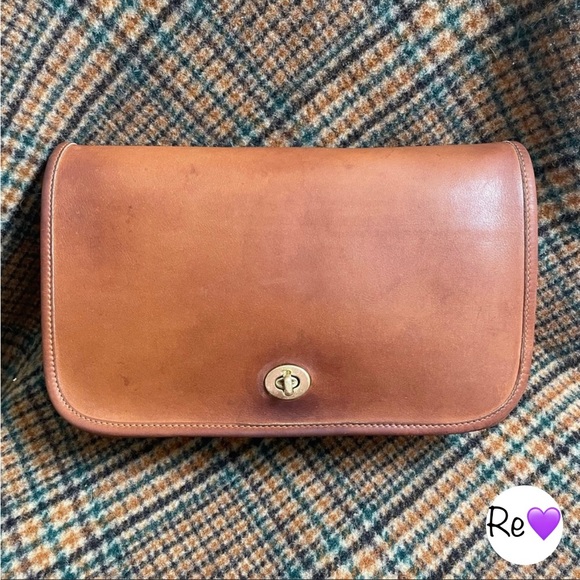 Coach Tan Convertible Clutch - Picture 1 of 9